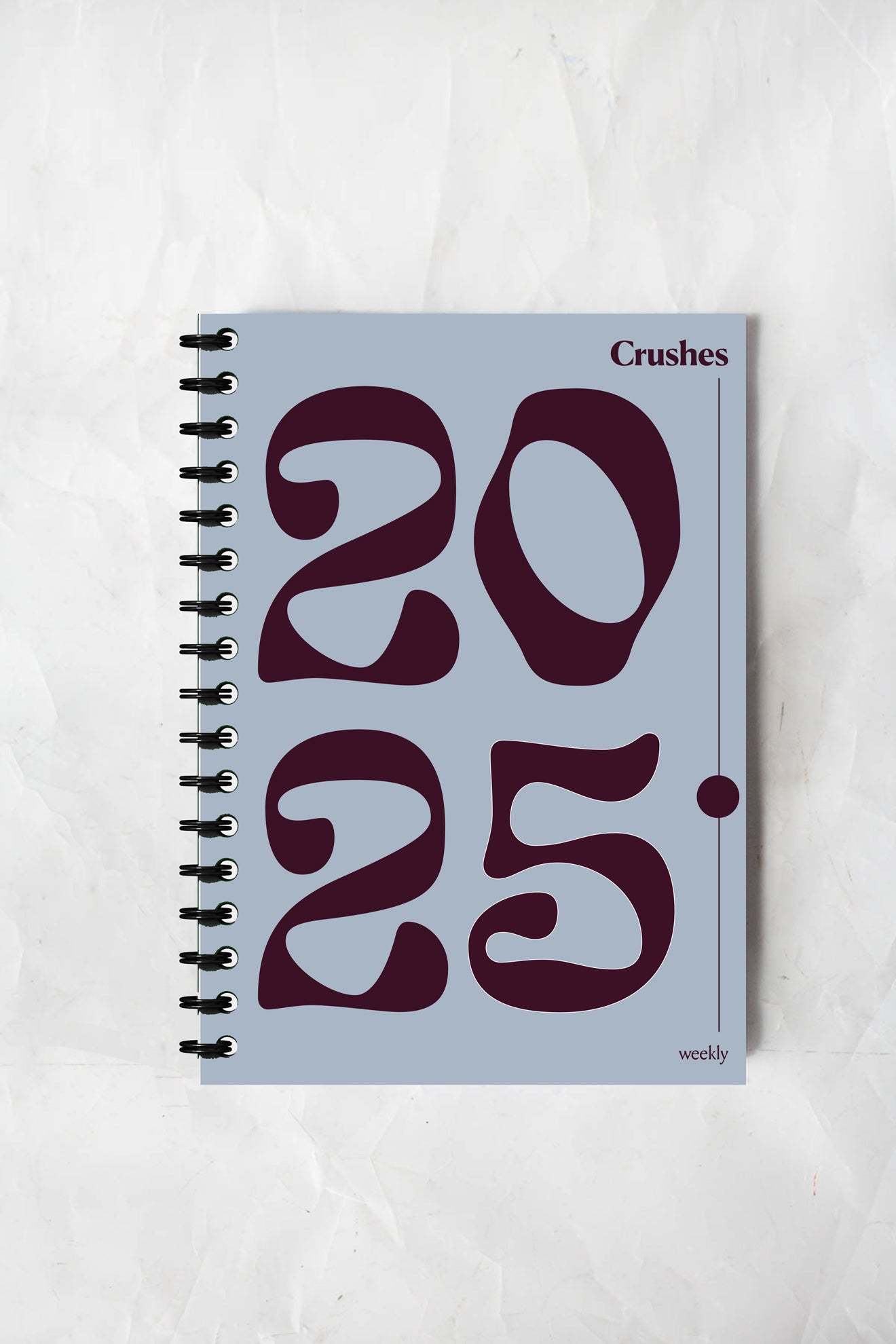 2025 Weekly Diary - Blue and Maroon *Pre-Order*