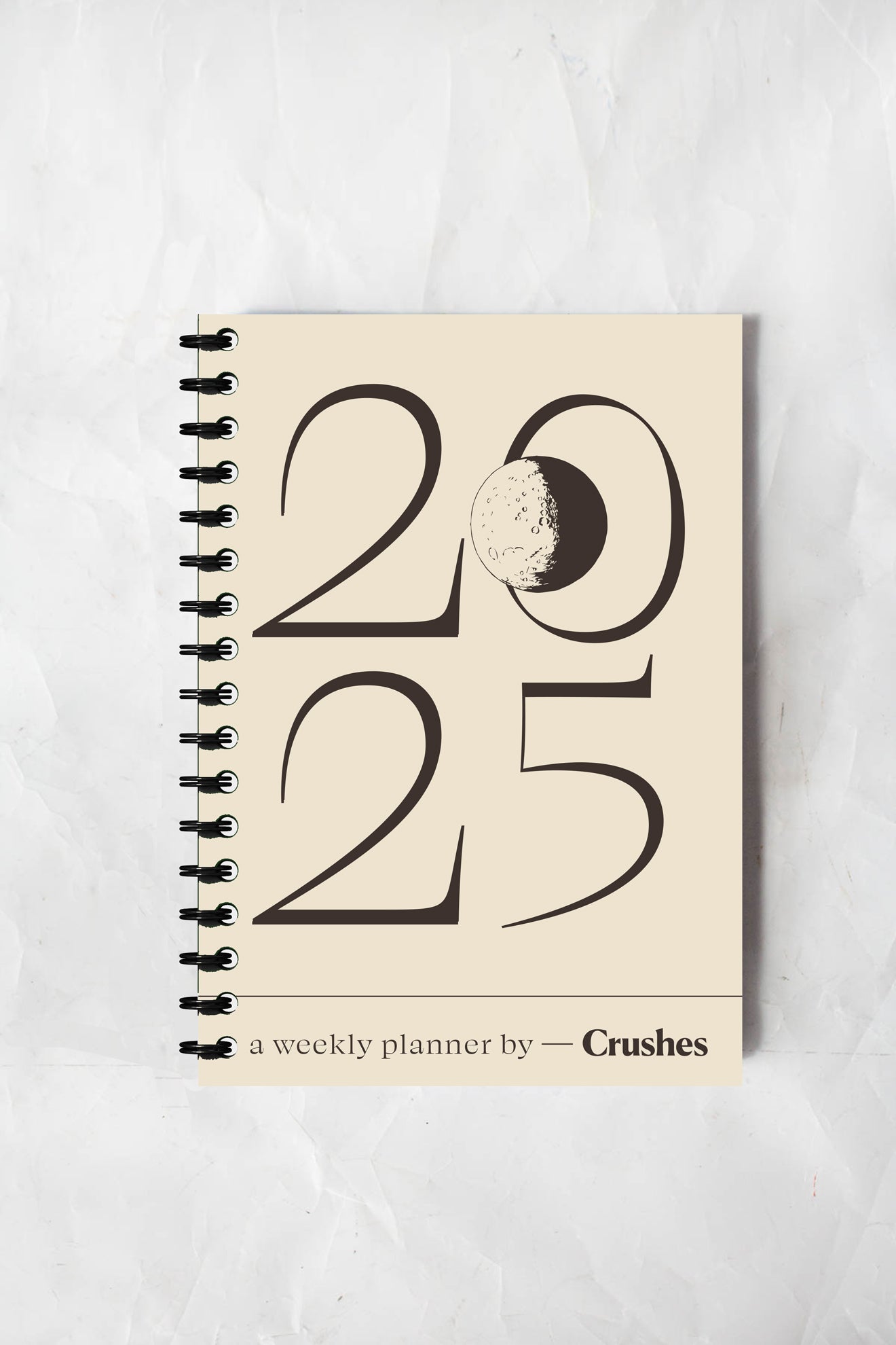 2025 Weekly Diary - Cream and Brown *Pre-Order*