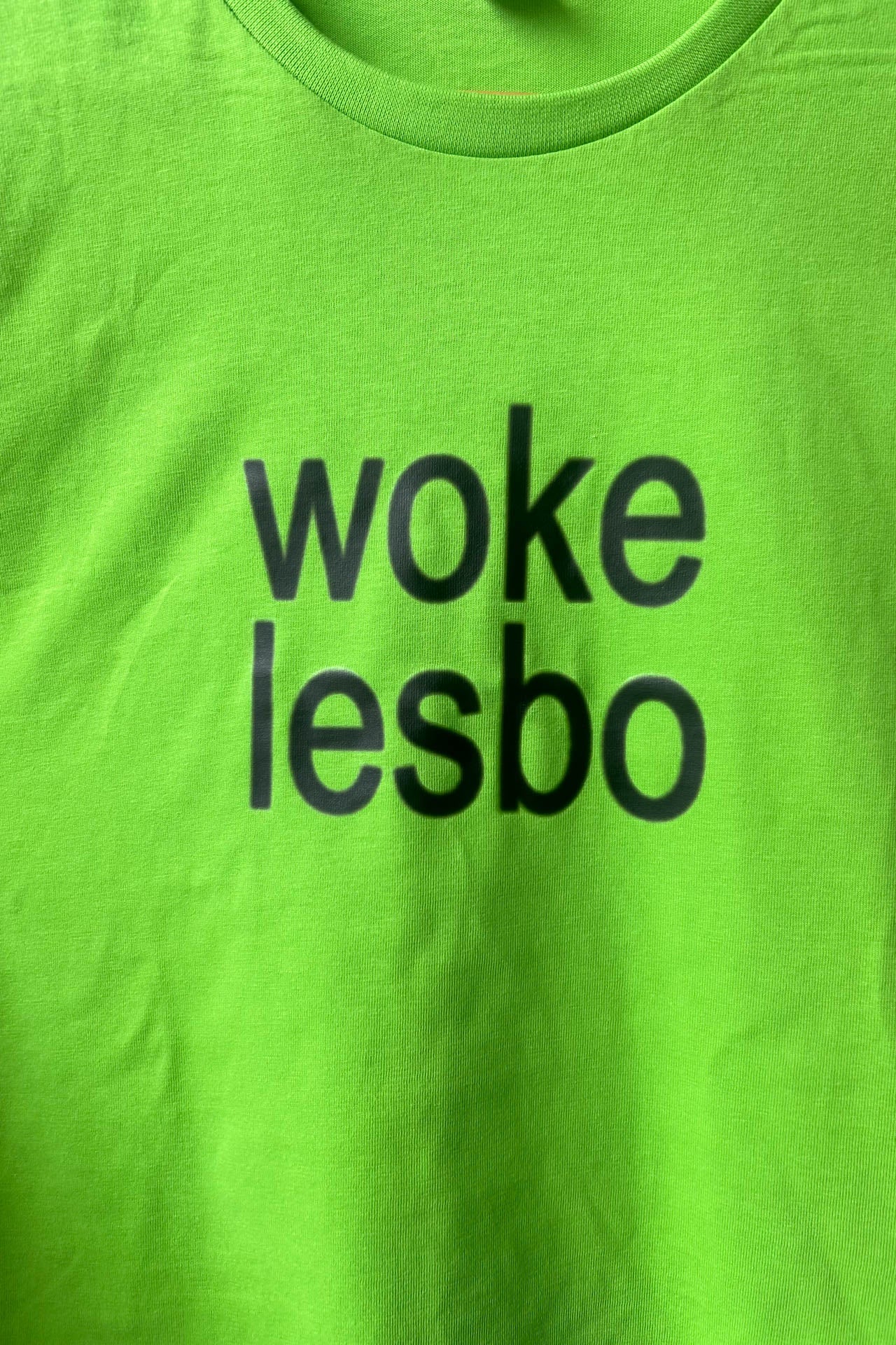 Woke Lesbo: Limited Edition Brat Green Tee (XS-5XL)