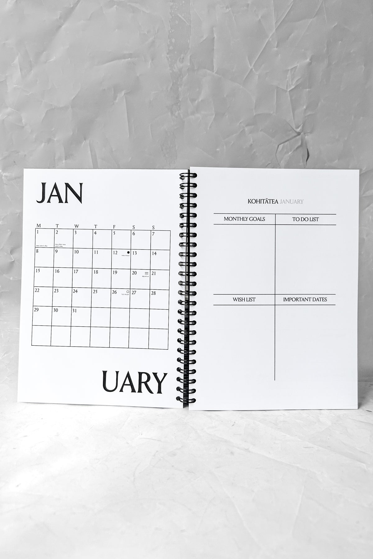 2025 Weekly Diary - Cream and Brown *Pre-Order*