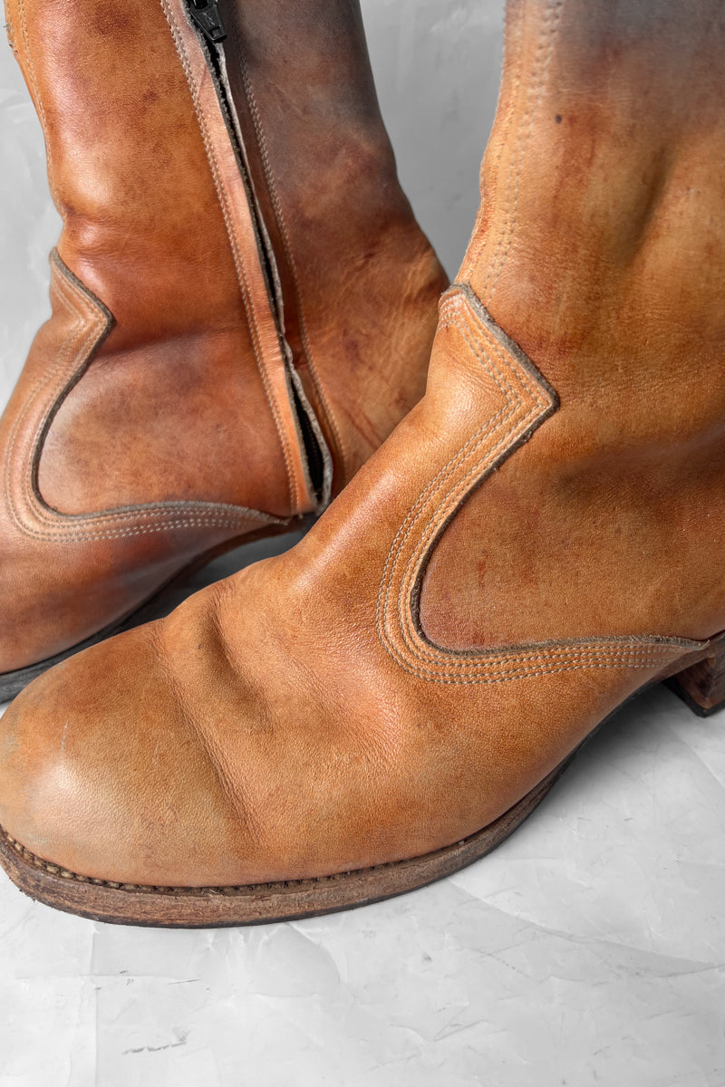 Vintage Low Cut Mens Leather Boots US10