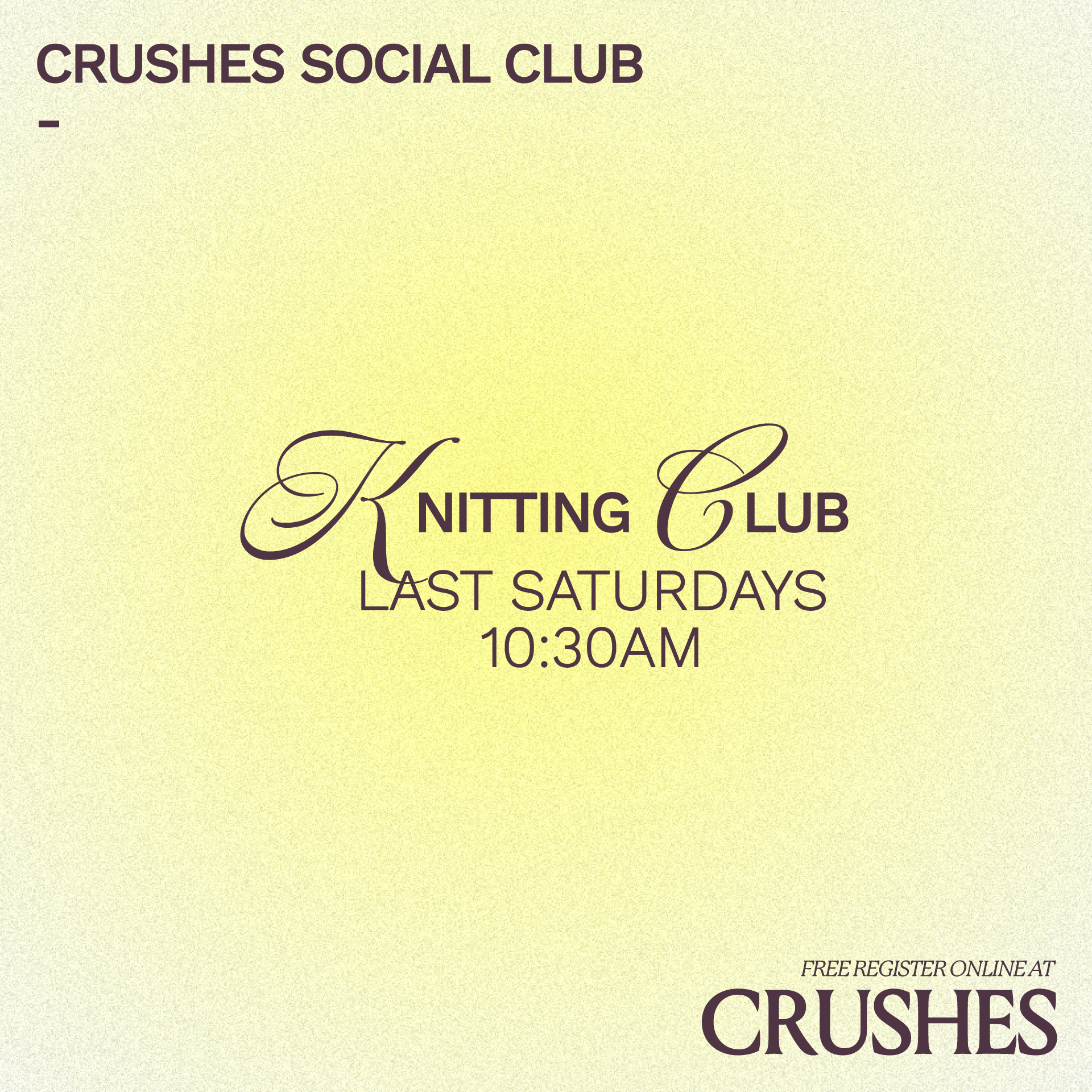 CLUB MEET: Knitting Club