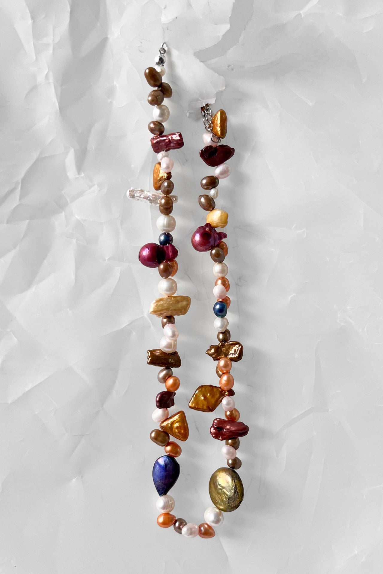 Colourful Pearl Strand Necklace