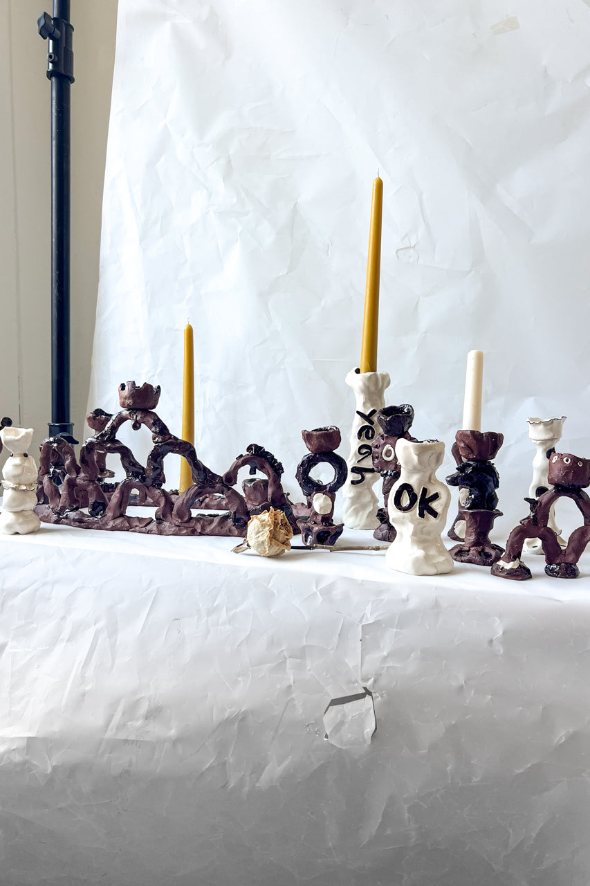 Handmade Ceramic Candlestick Holder 04