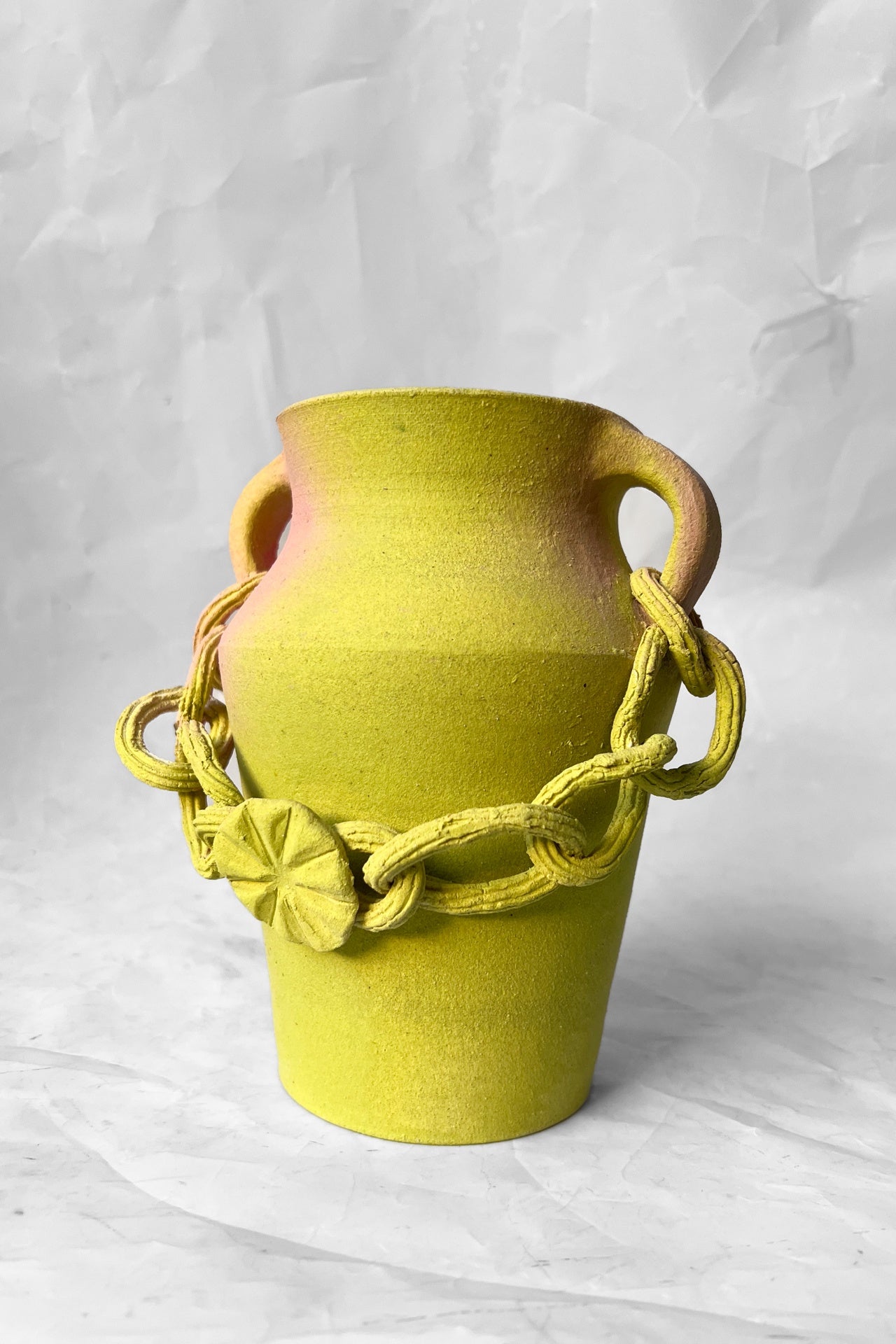 Chained Ceramic Vase