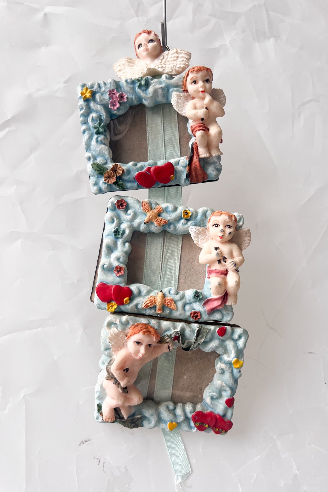 Vintage Hanging Set of Cherub Picture Frames