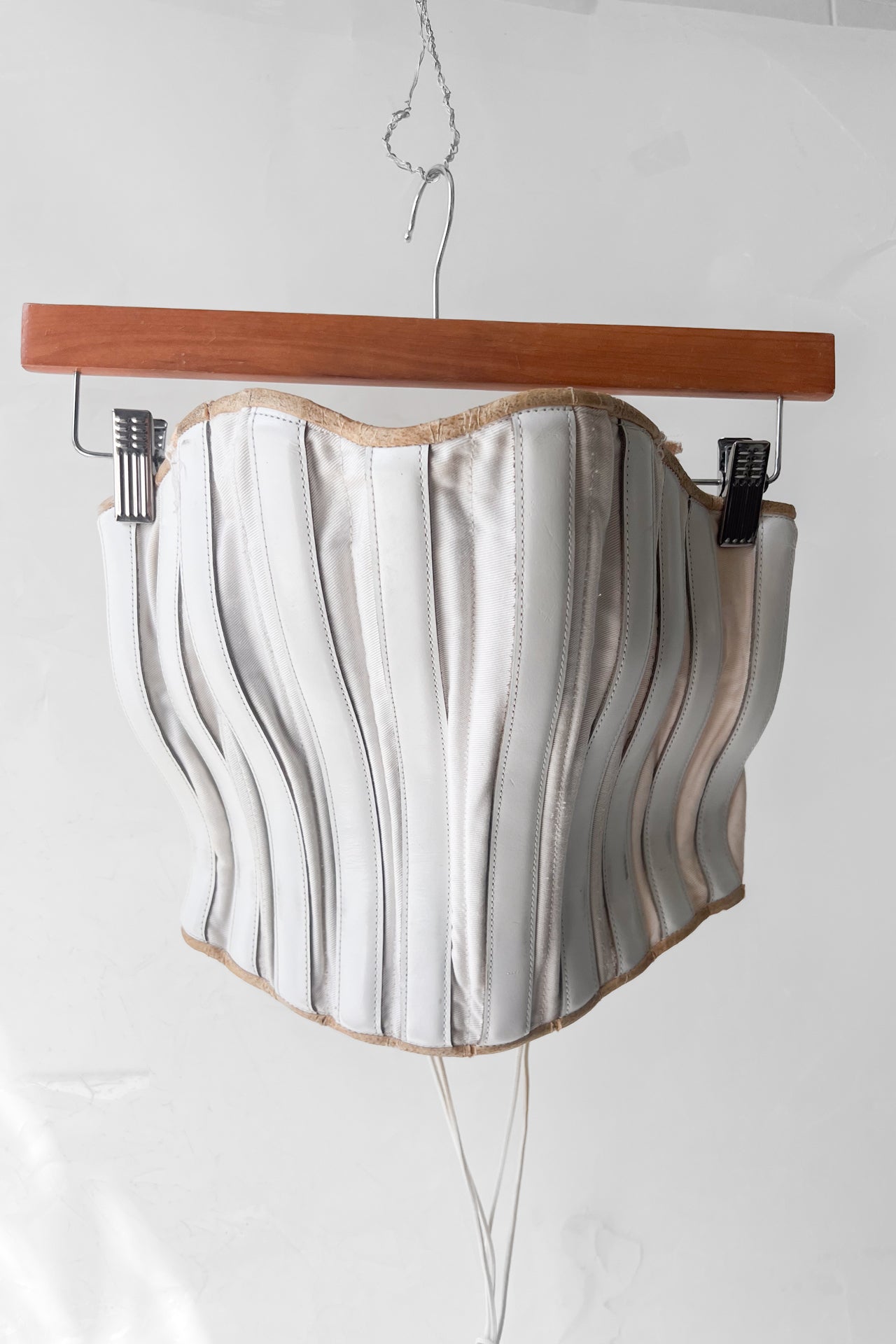 Antique Leather and Canvas Corset