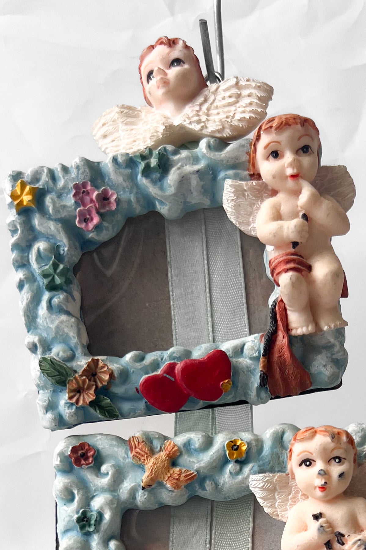 Vintage Hanging Set of Cherub Picture Frames