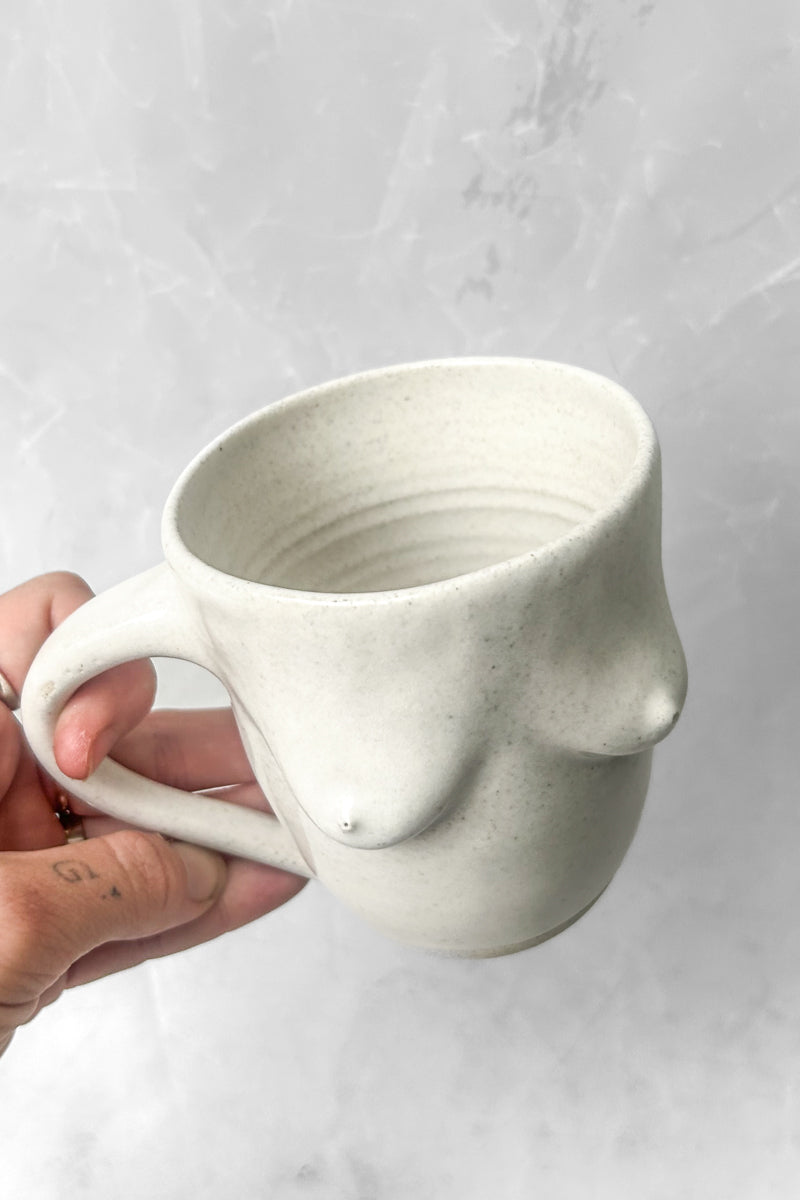 Handmade Boob Mug - White