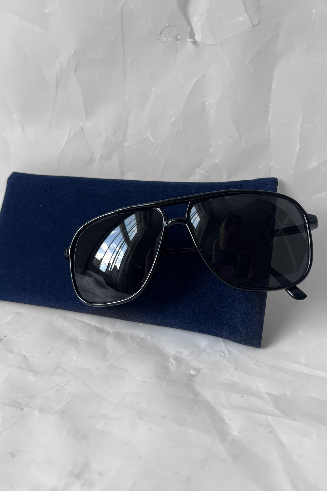 Vintage Deadstock Aviator Sunglasses - Black