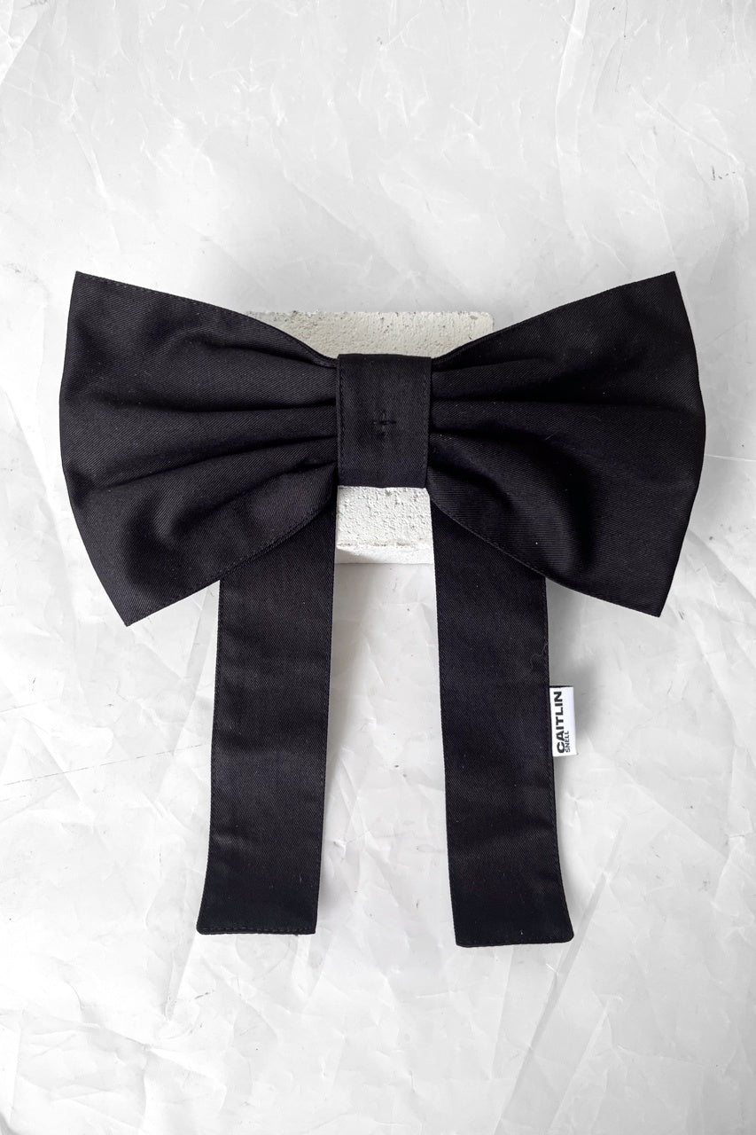 Black Hair Bow