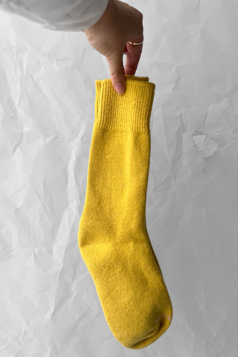 Possum and Merino Socks - Fluffy Yellow