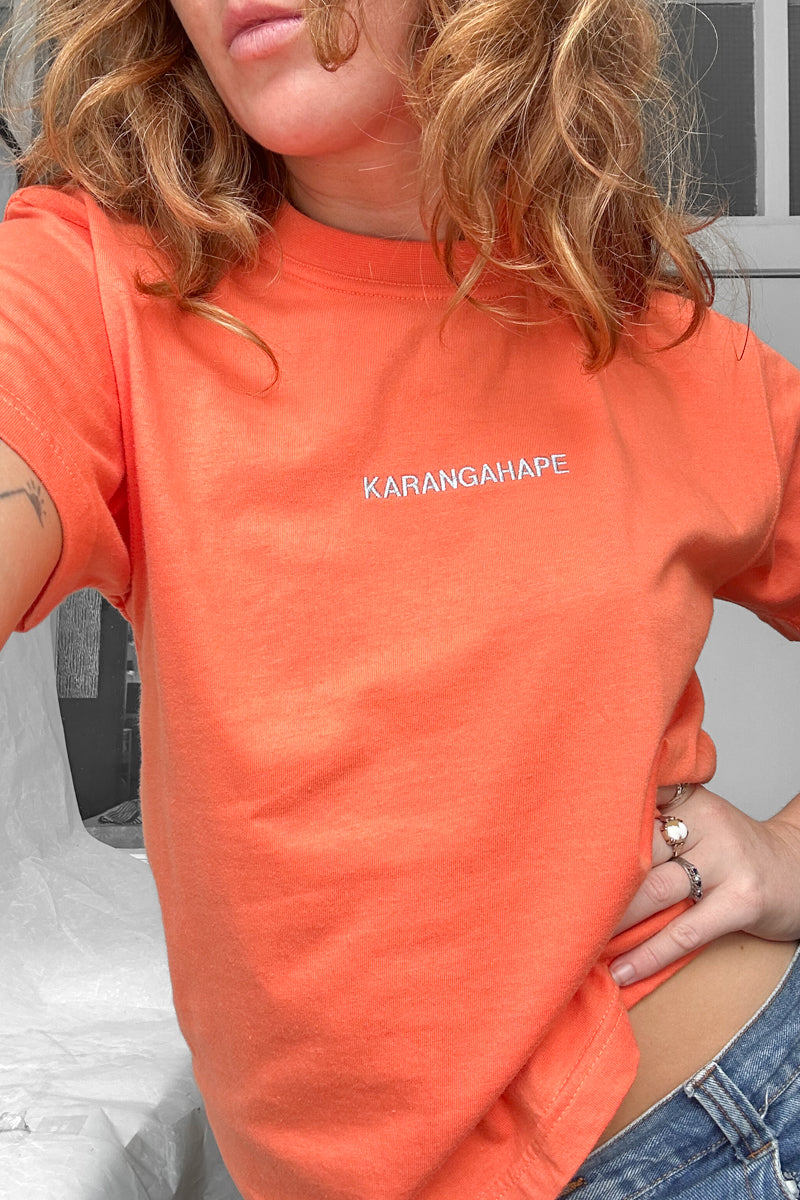 Orange "Let's Call K' Road Karangahape Again" Tee