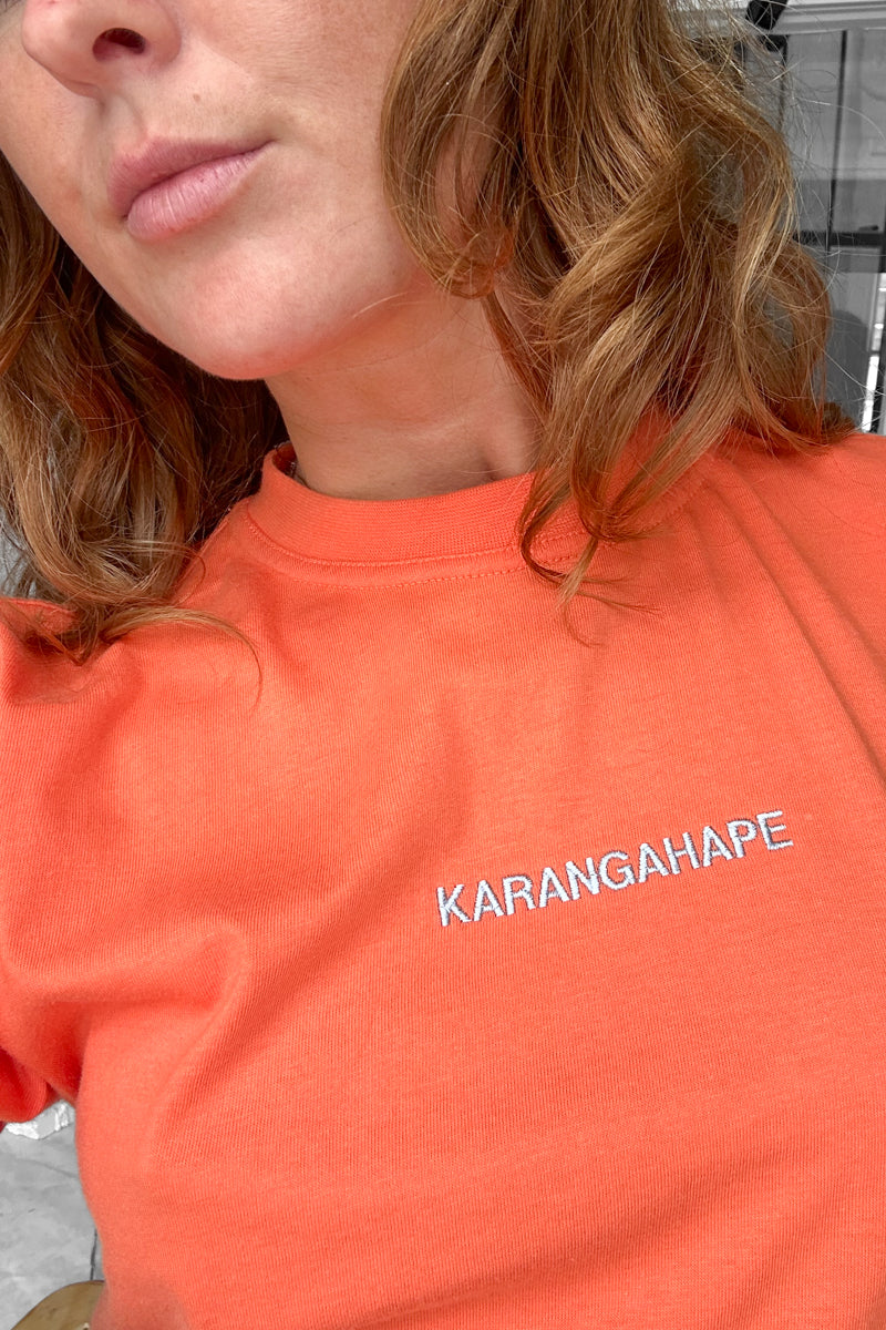 Orange "Let's Call K' Road Karangahape Again" Tee