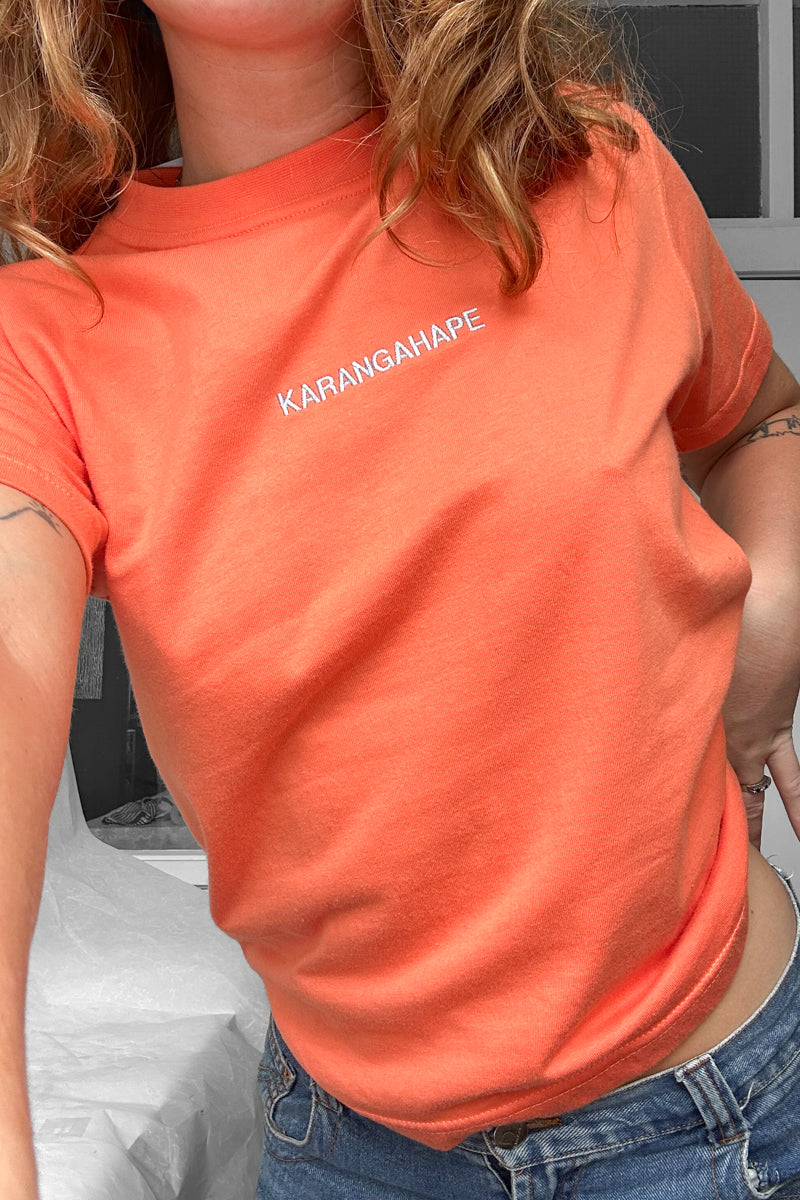 Orange "Let's Call K' Road Karangahape Again" Tee