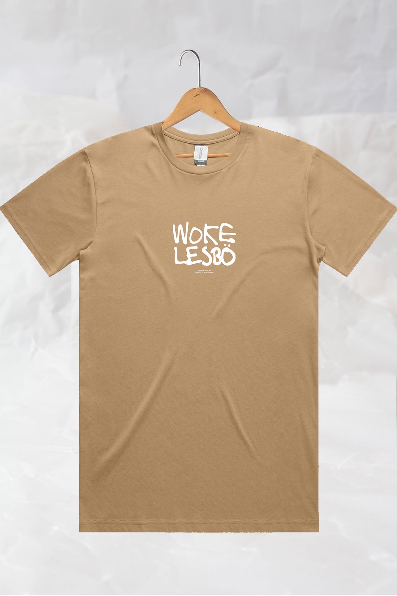 Woke Lesbo Khaki Tee (S-L)