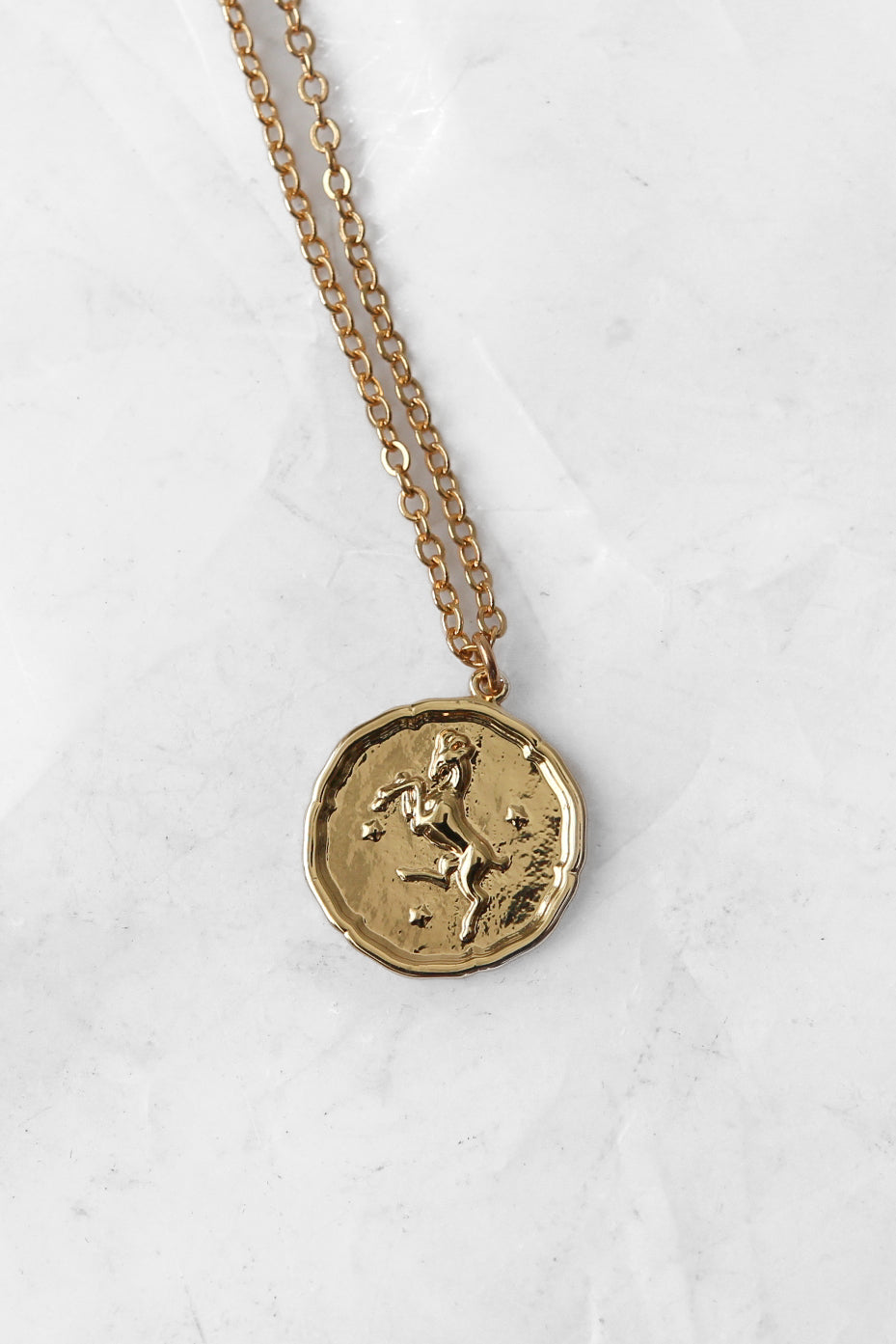 Star Sign Gold Pendant Necklace