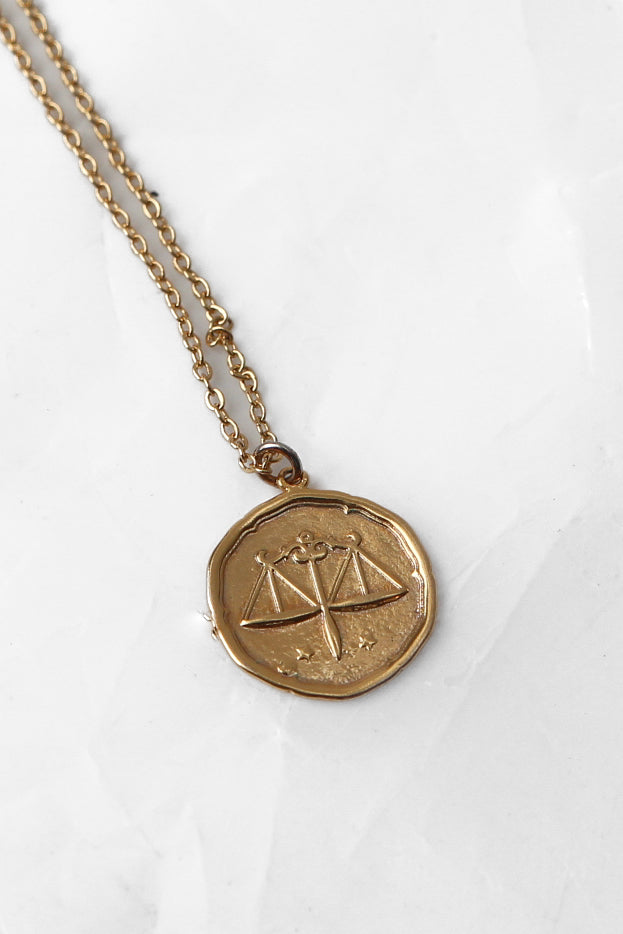 Star Sign Gold Pendant Necklace