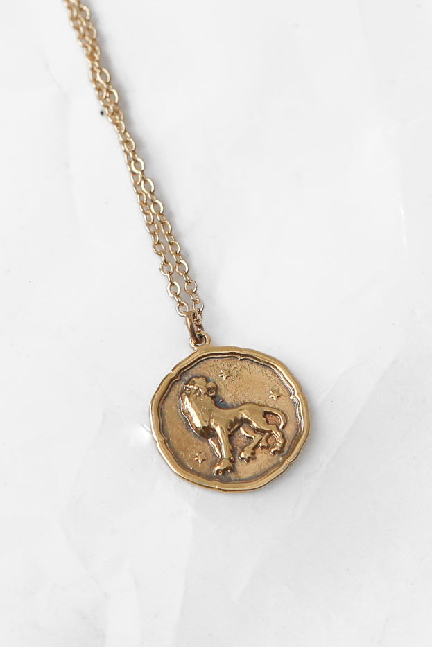 Star Sign Gold Pendant Necklace