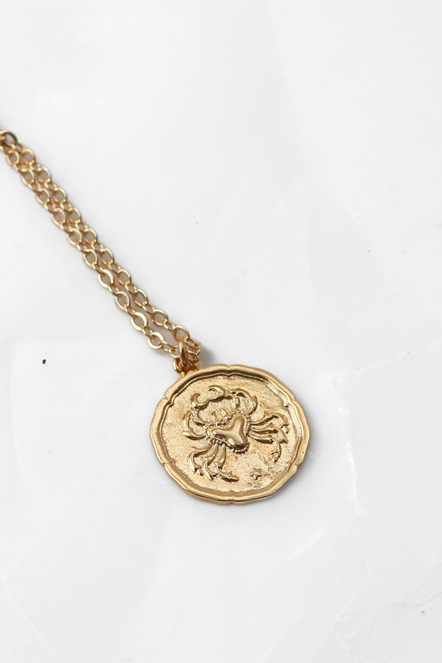 Star Sign Gold Pendant Necklace