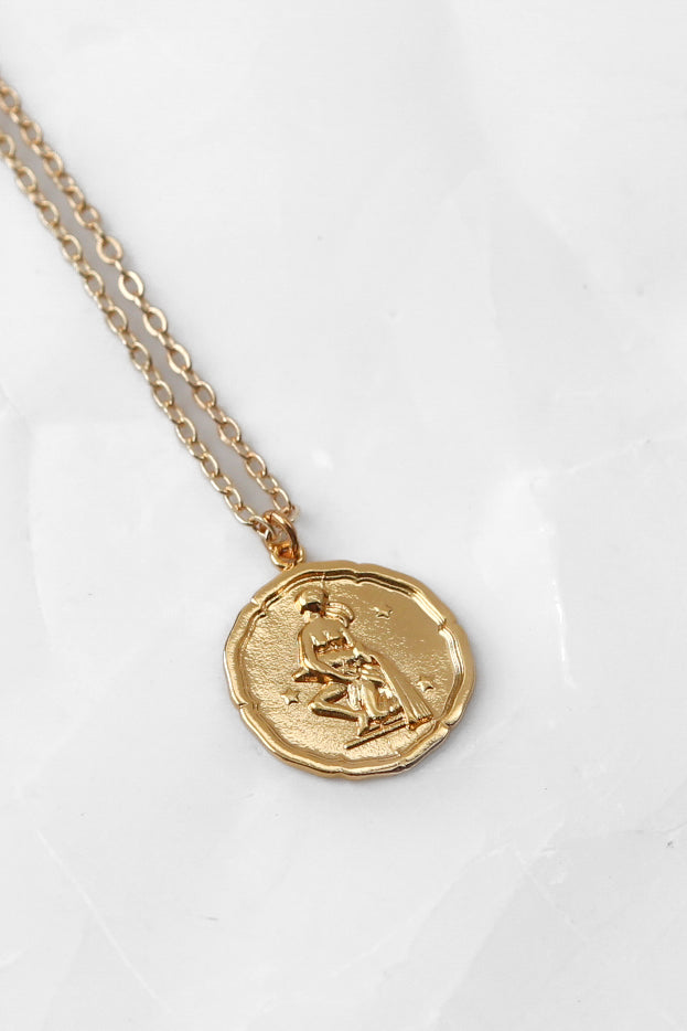 Star Sign Gold Pendant Necklace