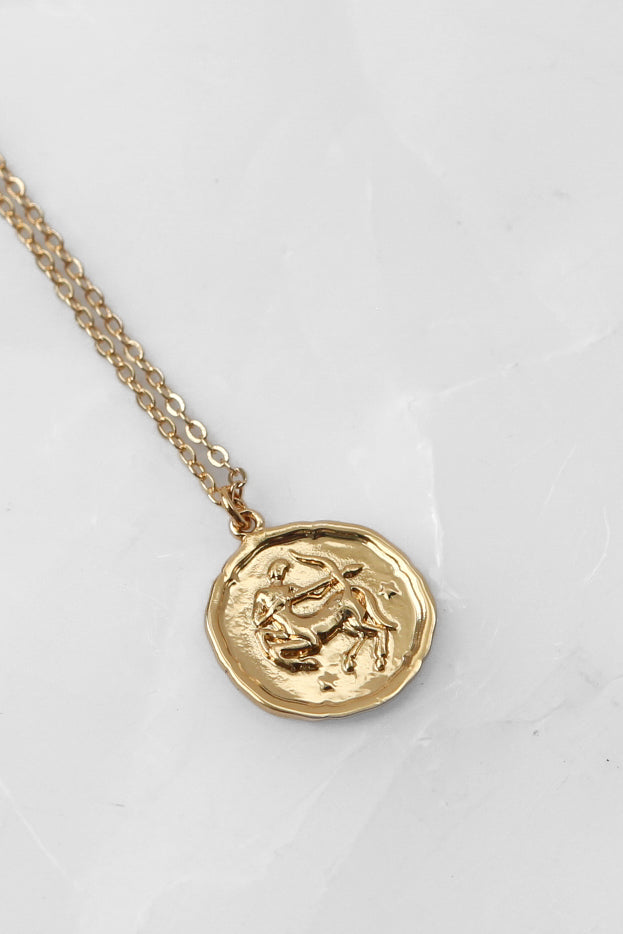 Star Sign Gold Pendant Necklace