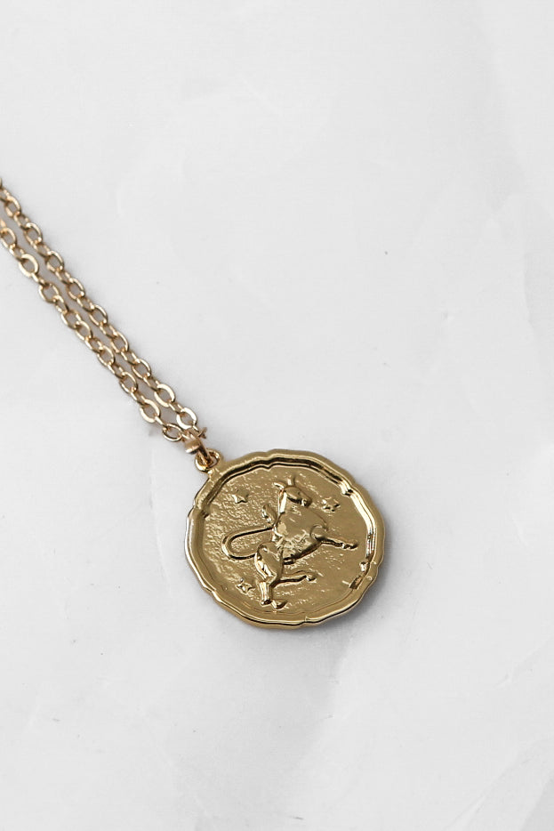 Star Sign Gold Pendant Necklace