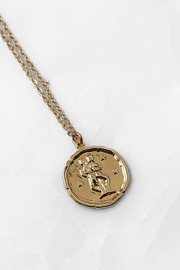 Star Sign Gold Pendant Necklace