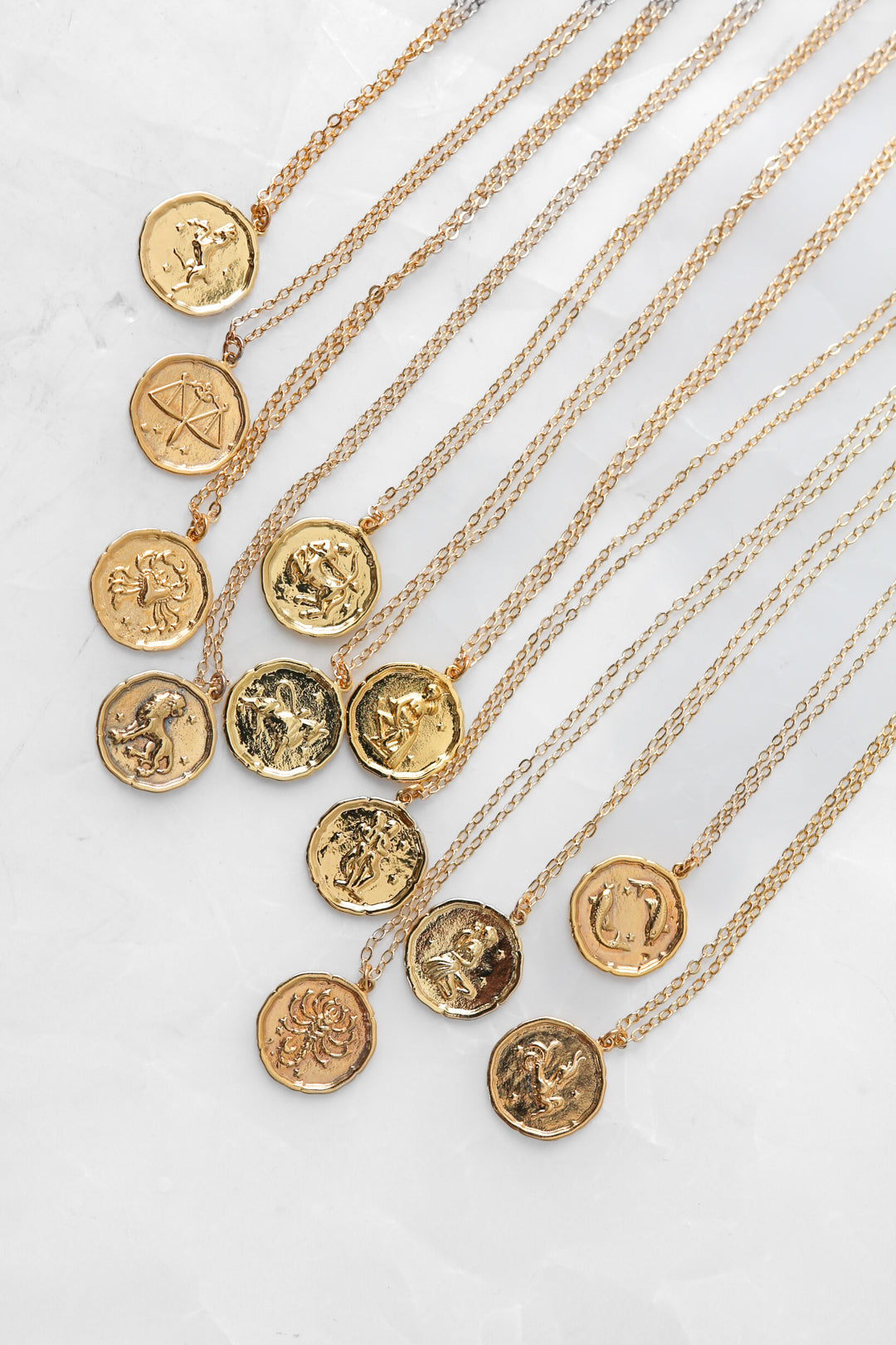 Star Sign Gold Pendant Necklace