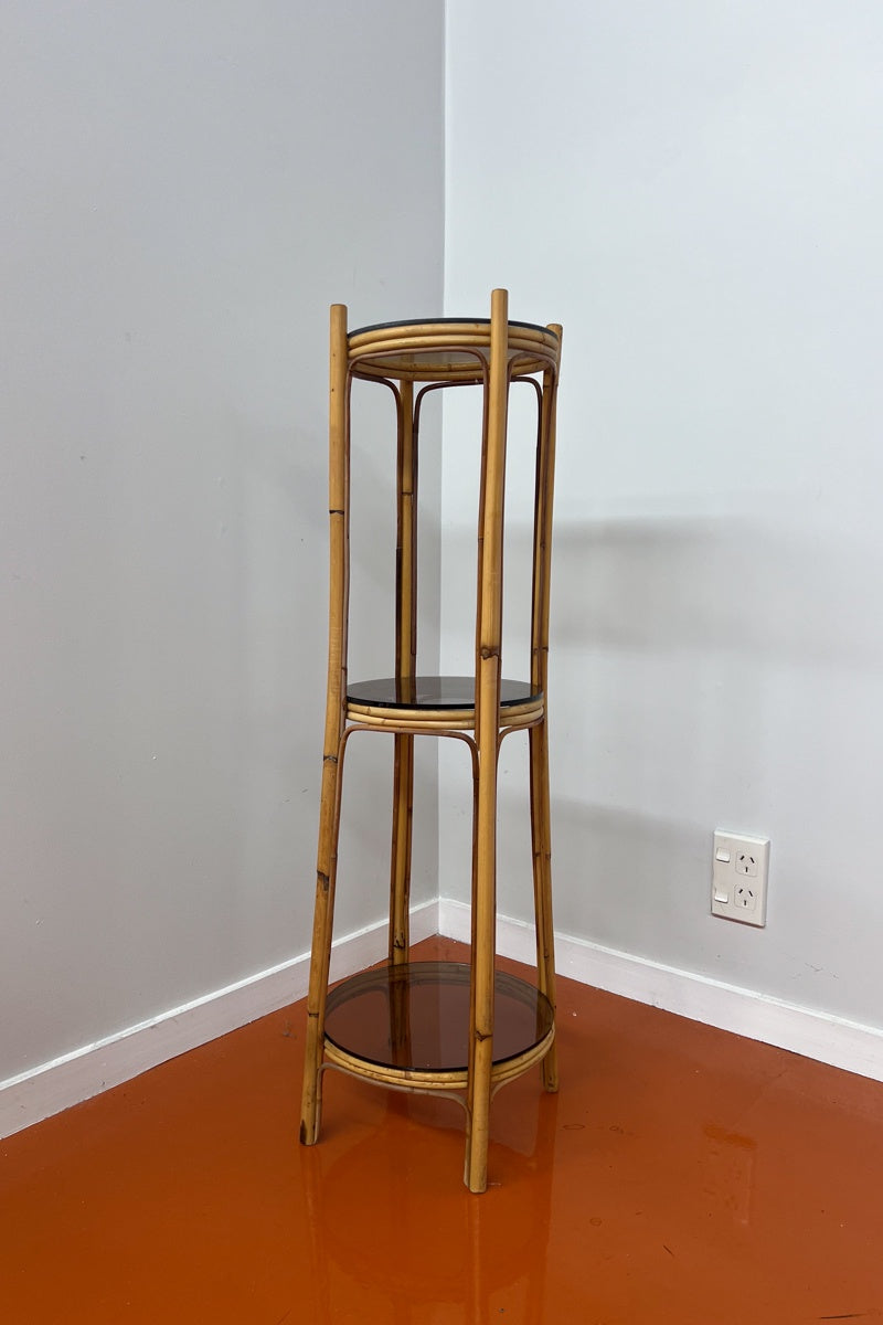 Vintage Cane Plant Stand