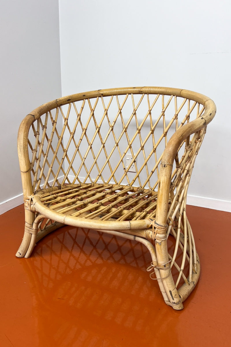 Vintage Cane Arm Chair