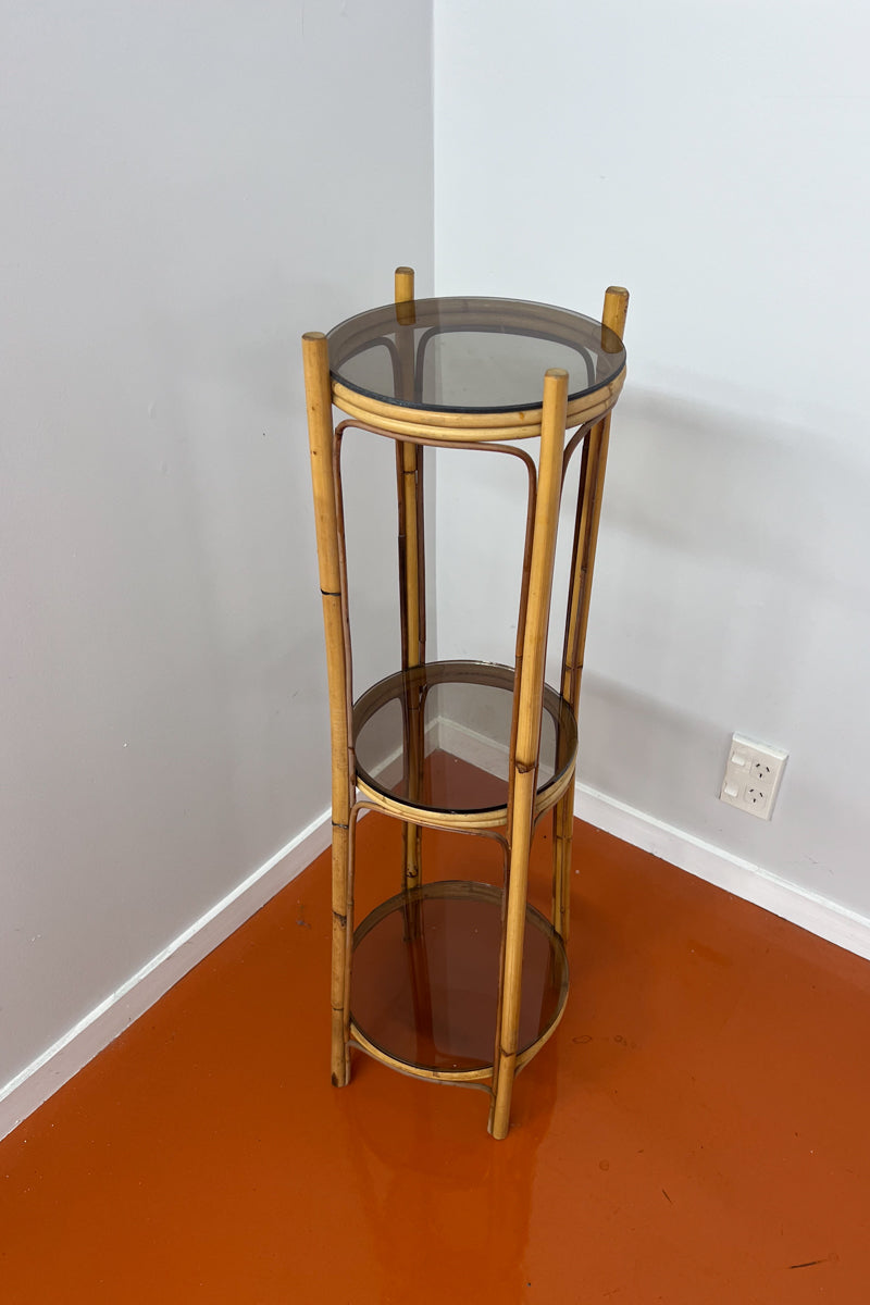 Vintage Cane Plant Stand