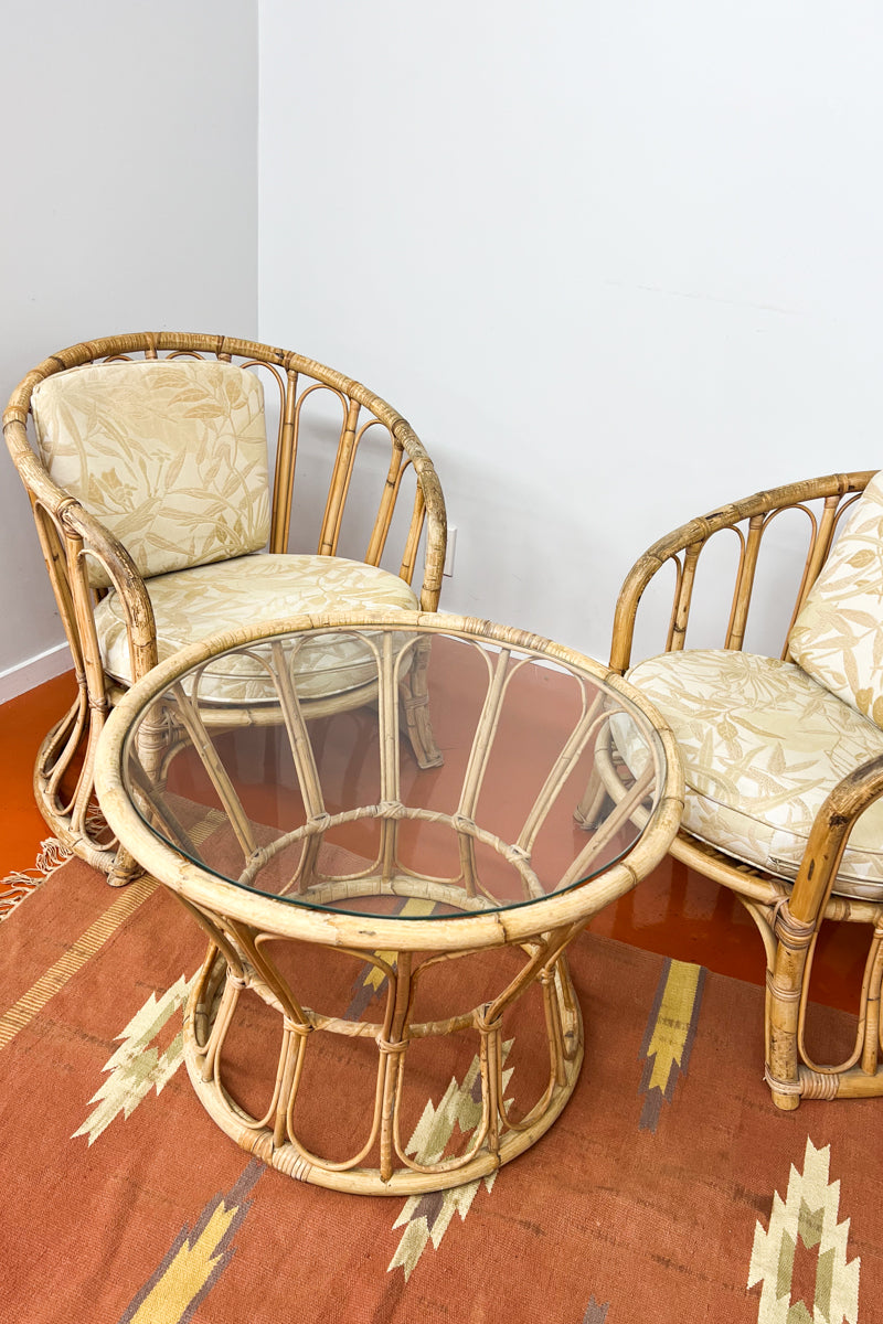 Vintage Pair of Cane Arm Chairs