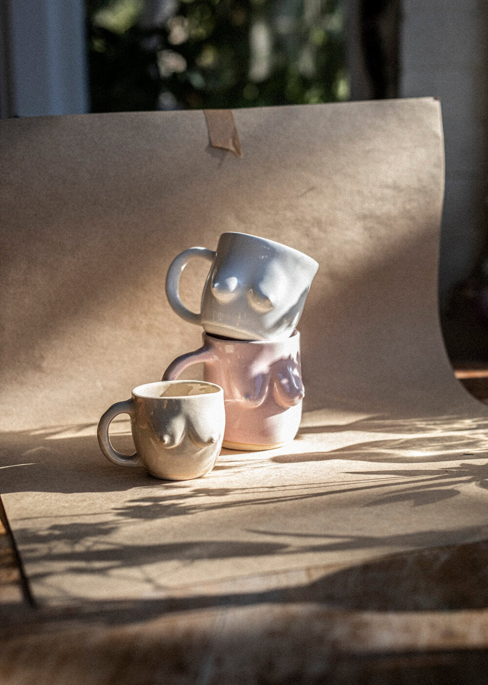 Handmade Boob Mug - Sand