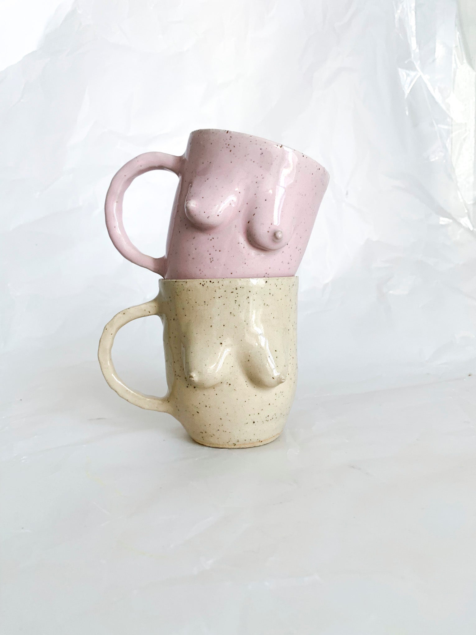 Handmade Boob Mug - Sand