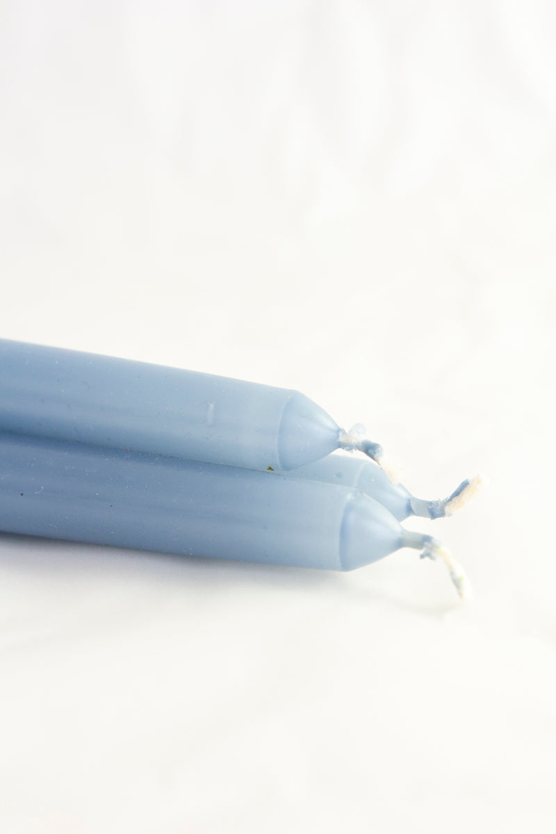 Blue Taper Candle