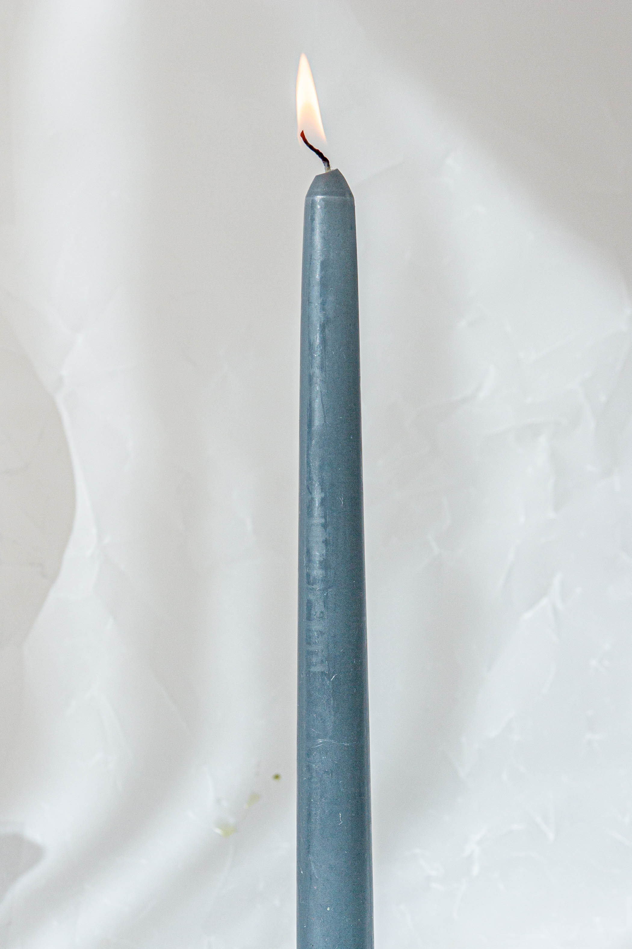 Blue Taper Candle